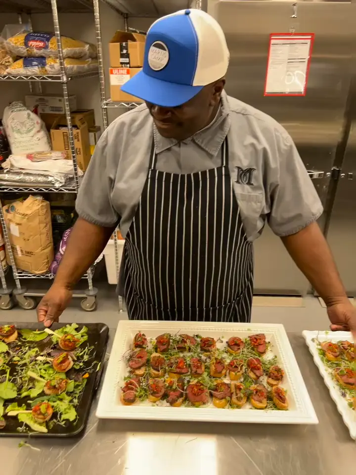 chef stanley posing in kitchen